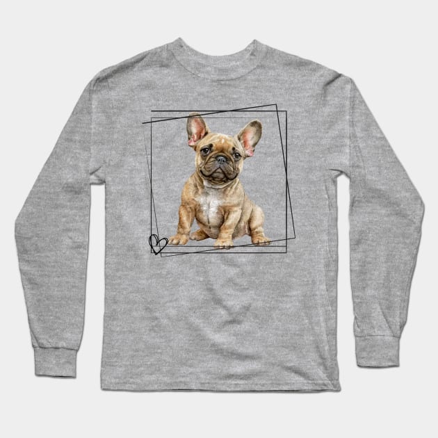 Love my French Bulldog Long Sleeve T-Shirt by ThePawPrintShoppe